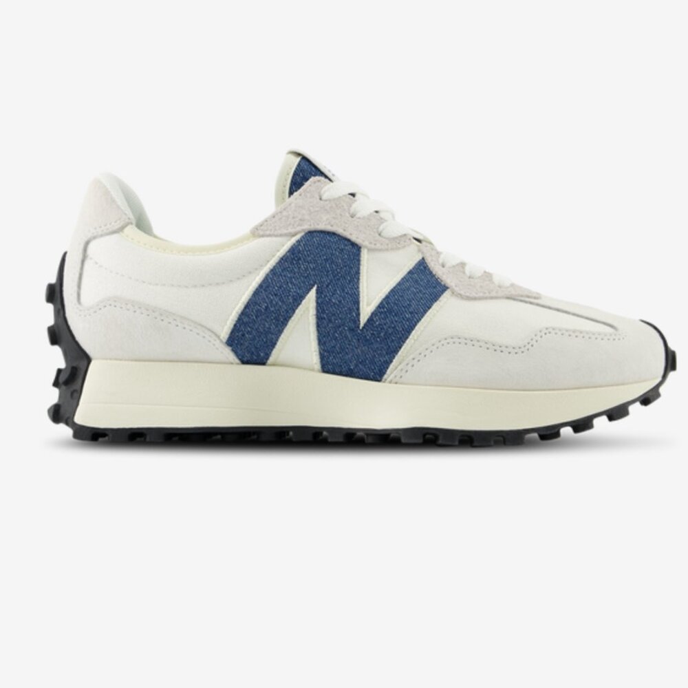 New Balance 327 Casual Womens Sneakers Shoes White Canvas Blue ~ various sizes ~ - Picture 14 of 14